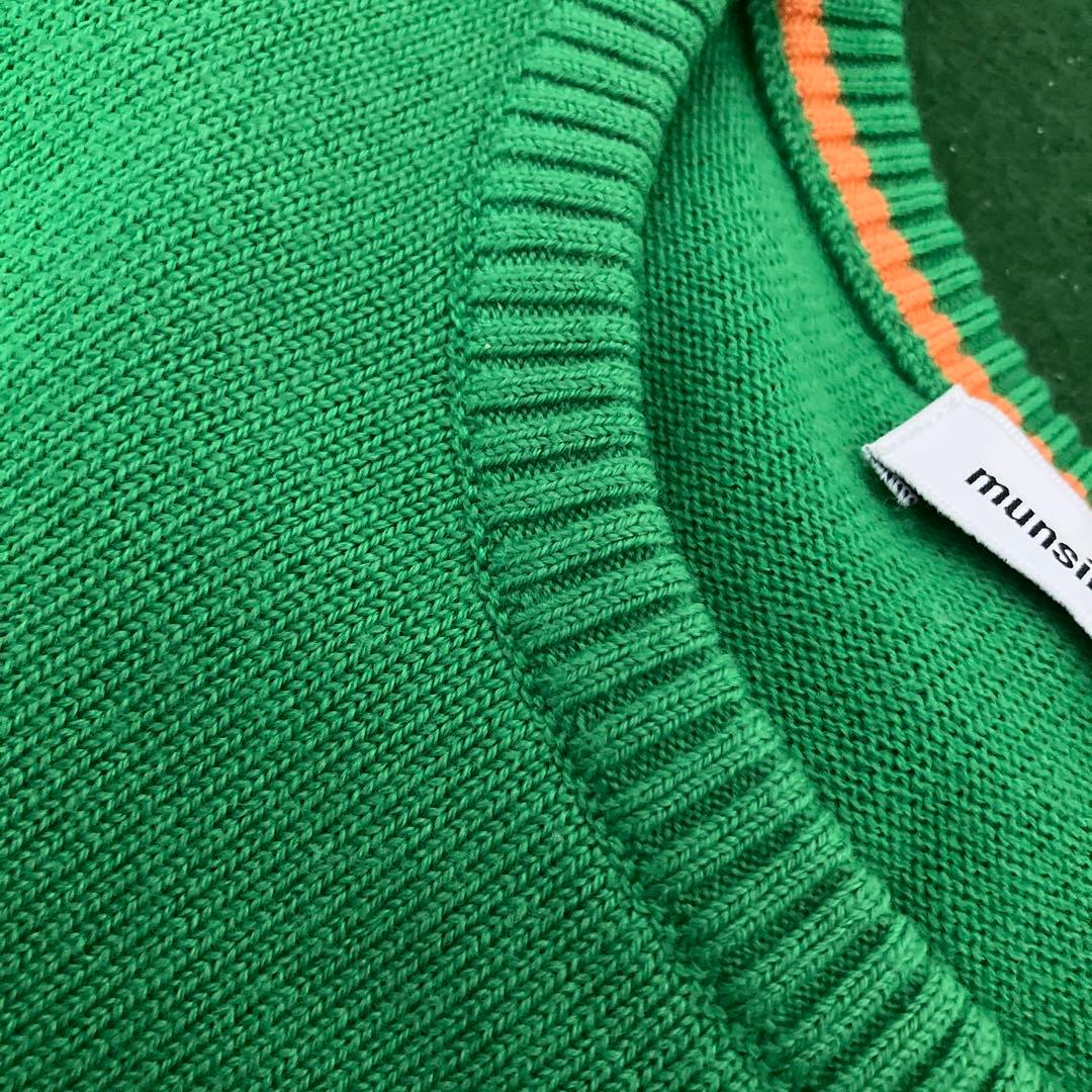 Munsingwear グリーン ペンギン刺繍 セーター L
