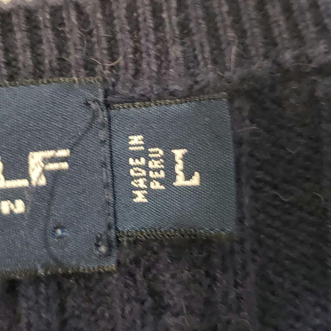 RALPH LAUREN　POLO GOLF　ケーブルニットベスト　アルパカ混