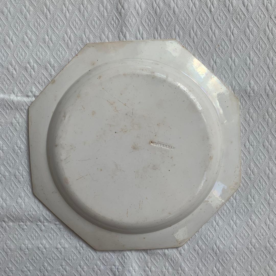 なぞなぞ皿 MONTEREAU モントロー オクトゴナル ファイアンスフィーヌ