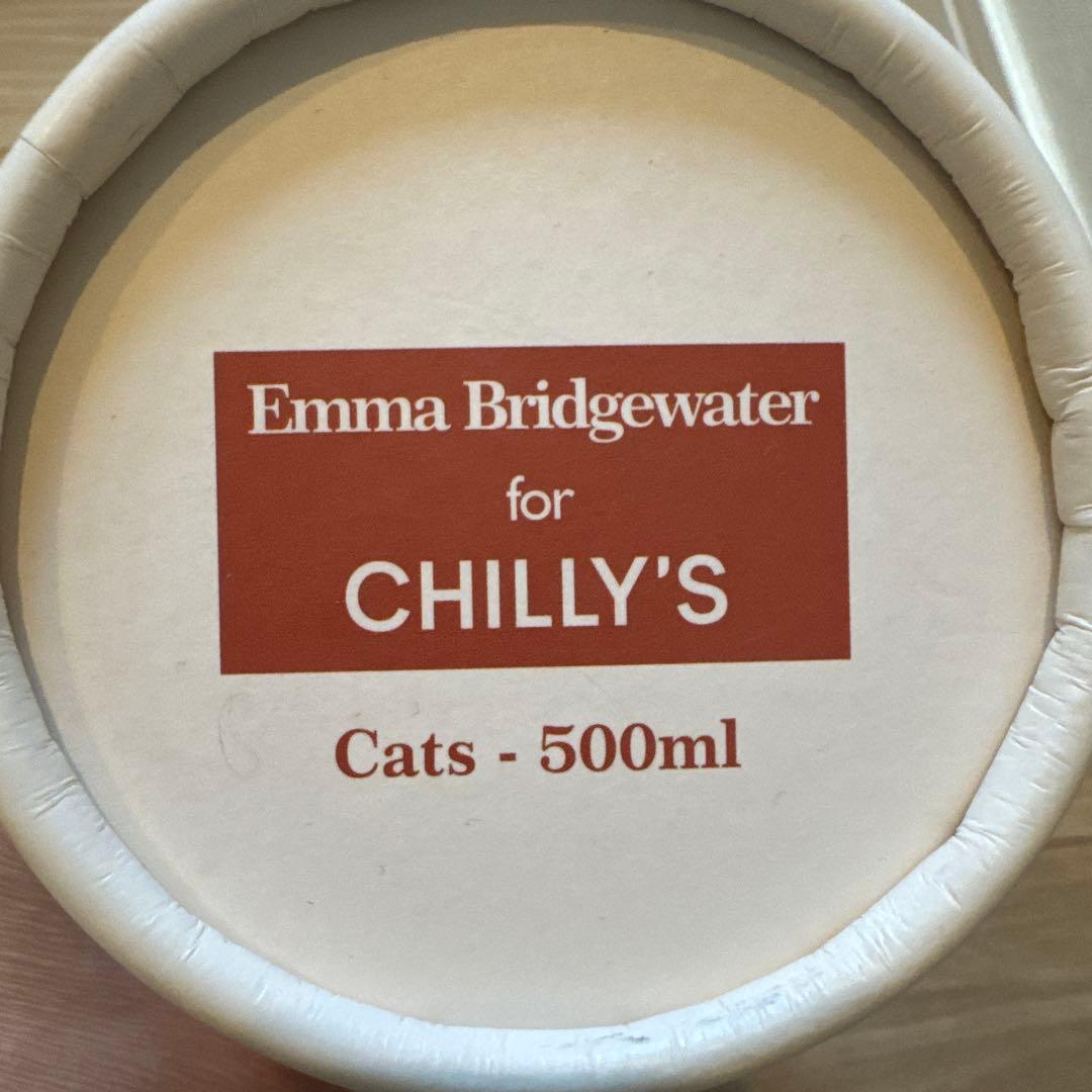 Chilly's エマブリッジウォーター 500ml 猫デザインボトル