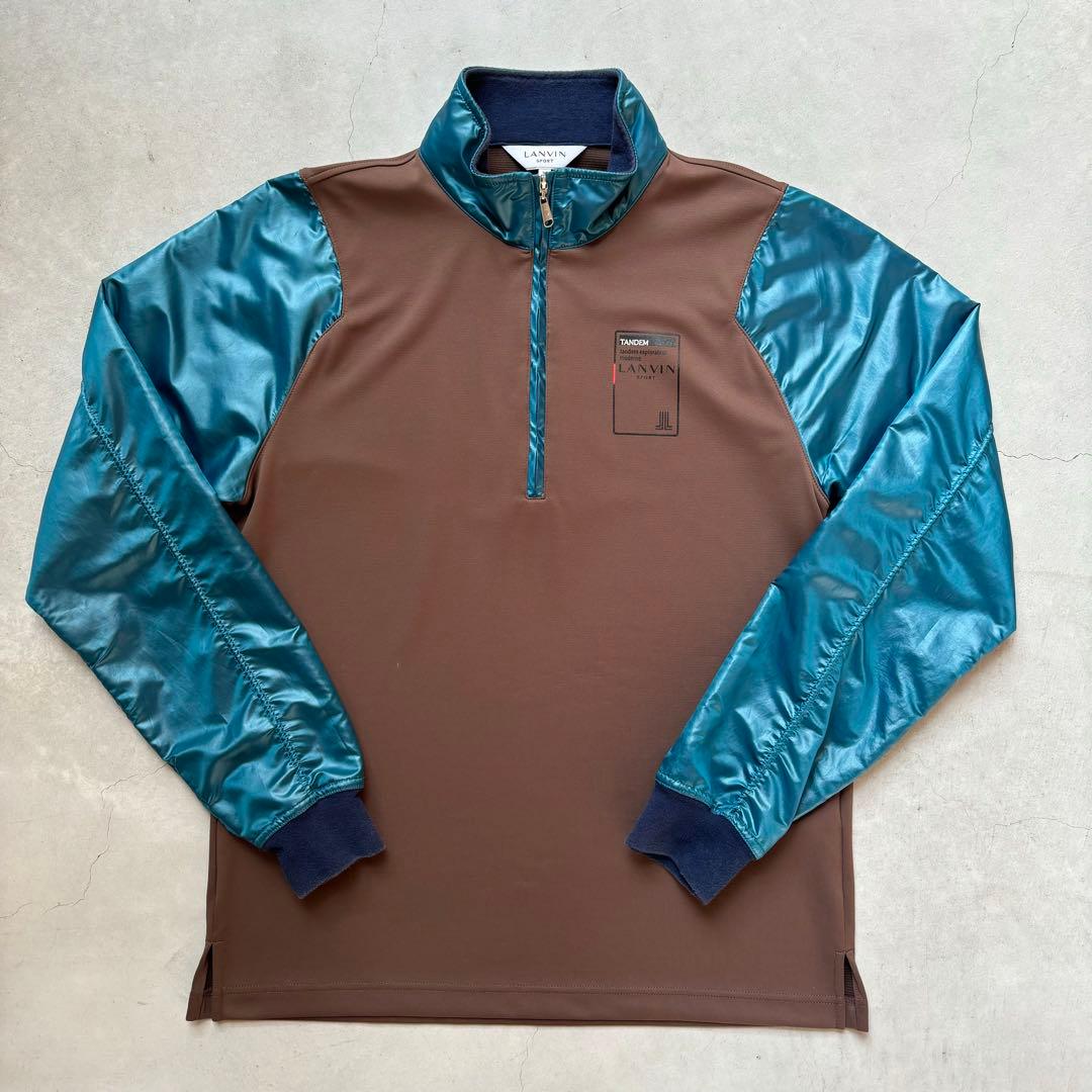 LANVIN SPORT ランバンスポール 長袖ハーフジップシャツ サイズ38
