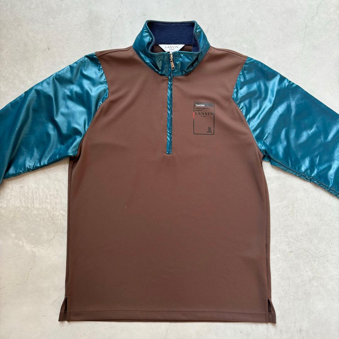 LANVIN SPORT ランバンスポール 長袖ハーフジップシャツ サイズ38