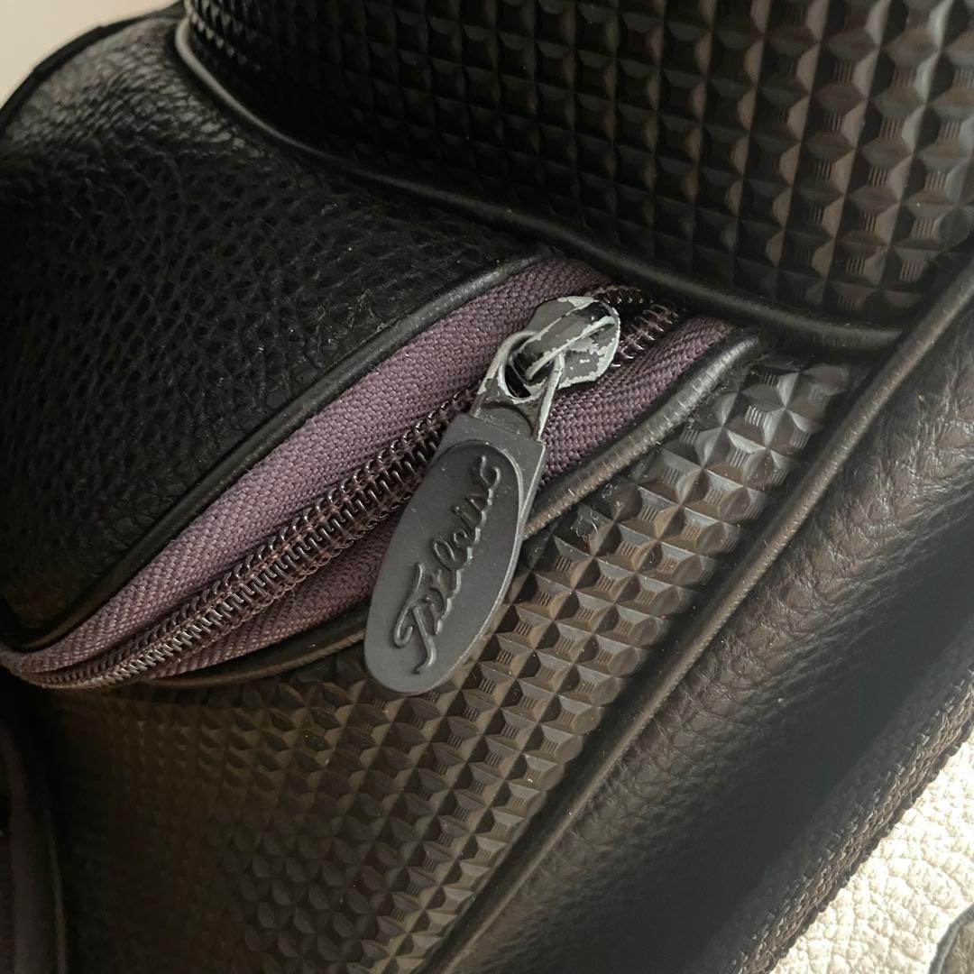 【美品】Titleist タイトリスト キャディバッグ 黒/白