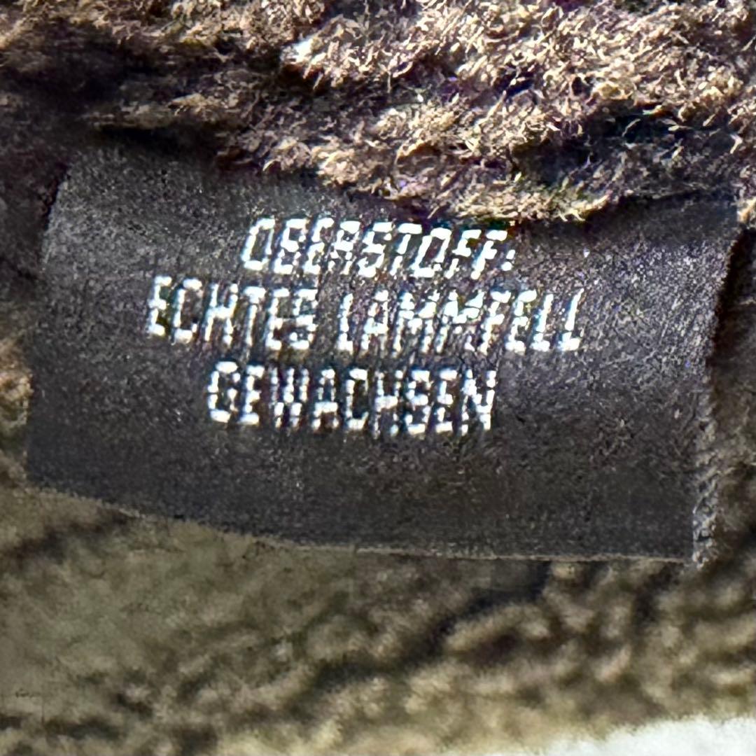 極上 肉厚 リアルムートン コート チャコールブラック 羊革 本革