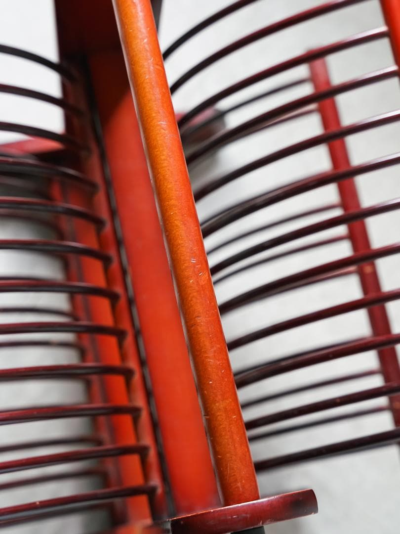 イタリア製 ヴィンテージ 木製マガジンラック ミッドセンチュリー モダン