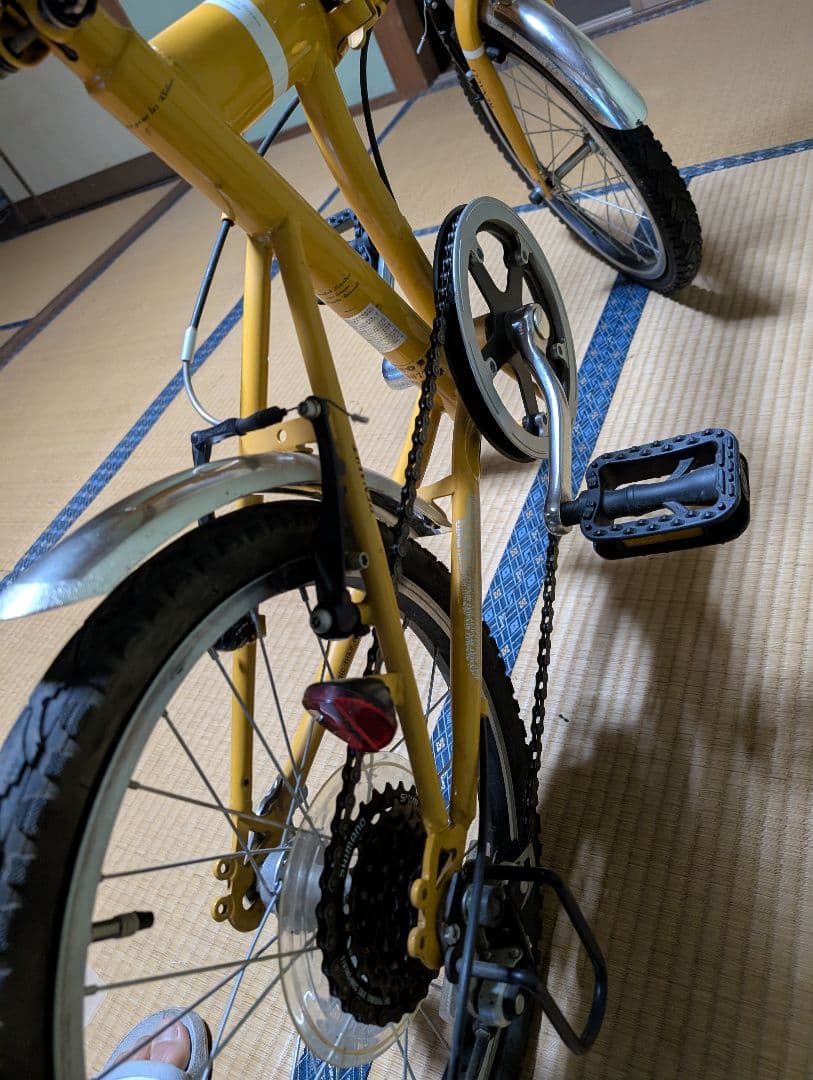 RENAULT 折りたたみ自転車 黄色