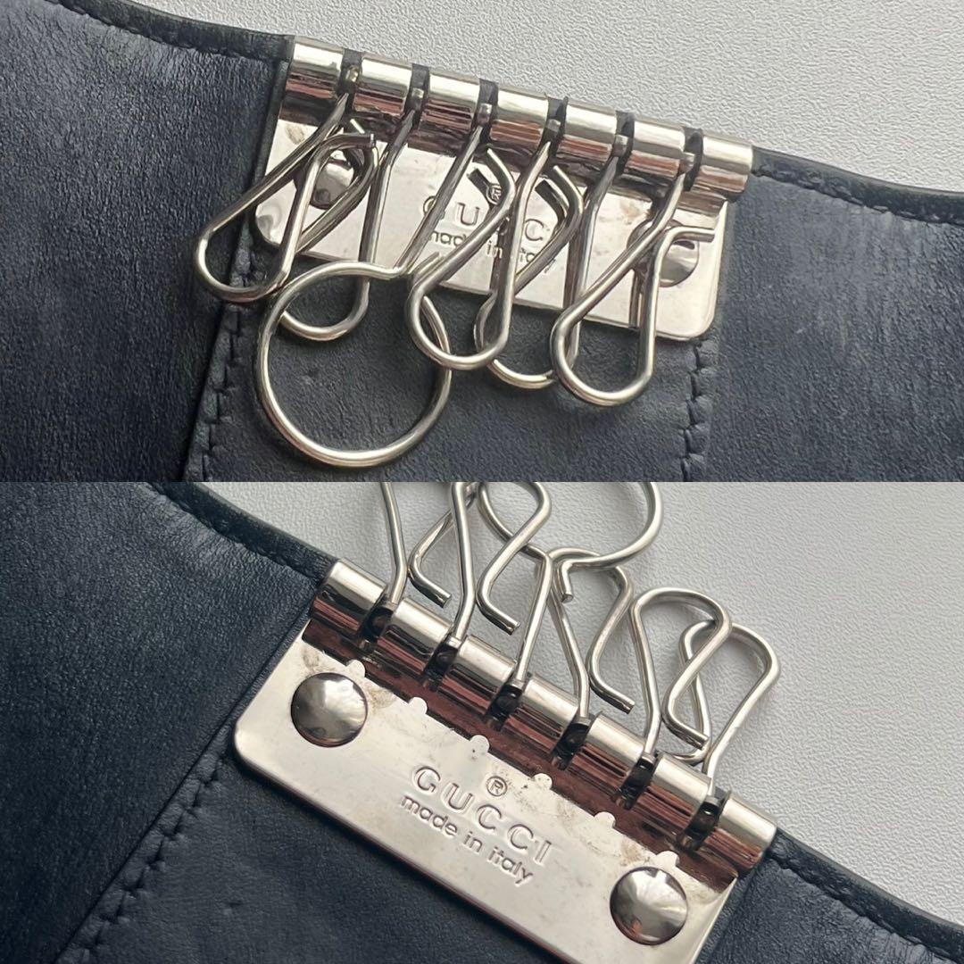 389 極上美品 GUCCI グッチ シマ キーケース