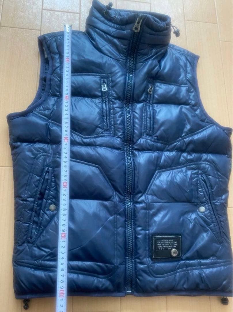 DIESEL ディーゼル　ダウンベスト 紺色 M