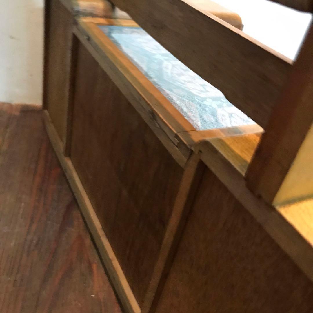 ヴィンテージ　木製　鏡台　ドレッサー　レトロな　しっかりとしたつくり　雰囲気ある