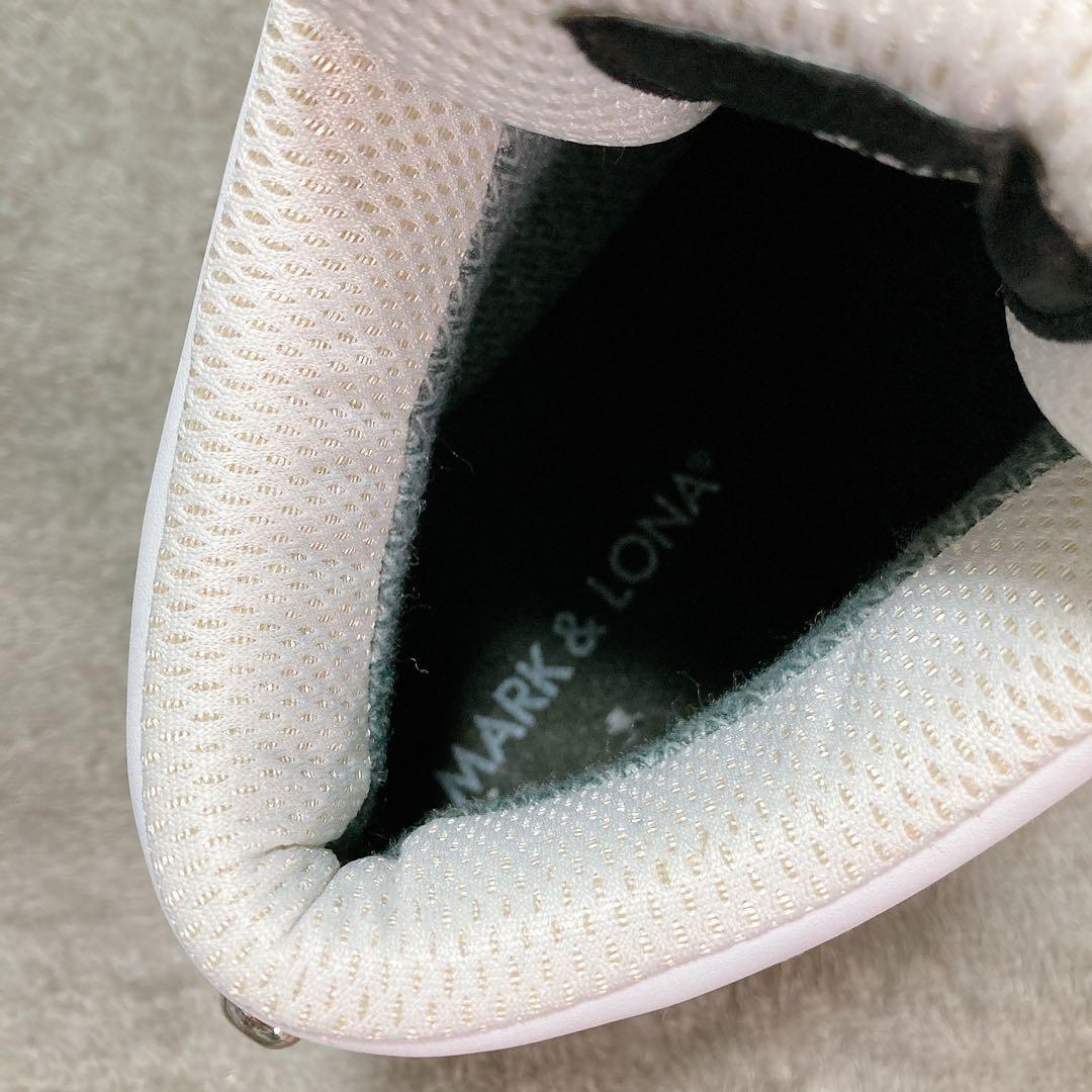 【美品】MARK & LONA マークアンドロナ ゴルフ ボア スニーカー 白
