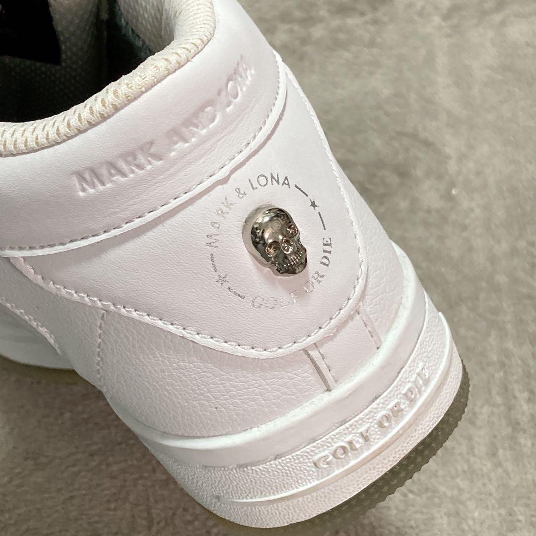【美品】MARK & LONA マークアンドロナ ゴルフ ボア スニーカー 白
