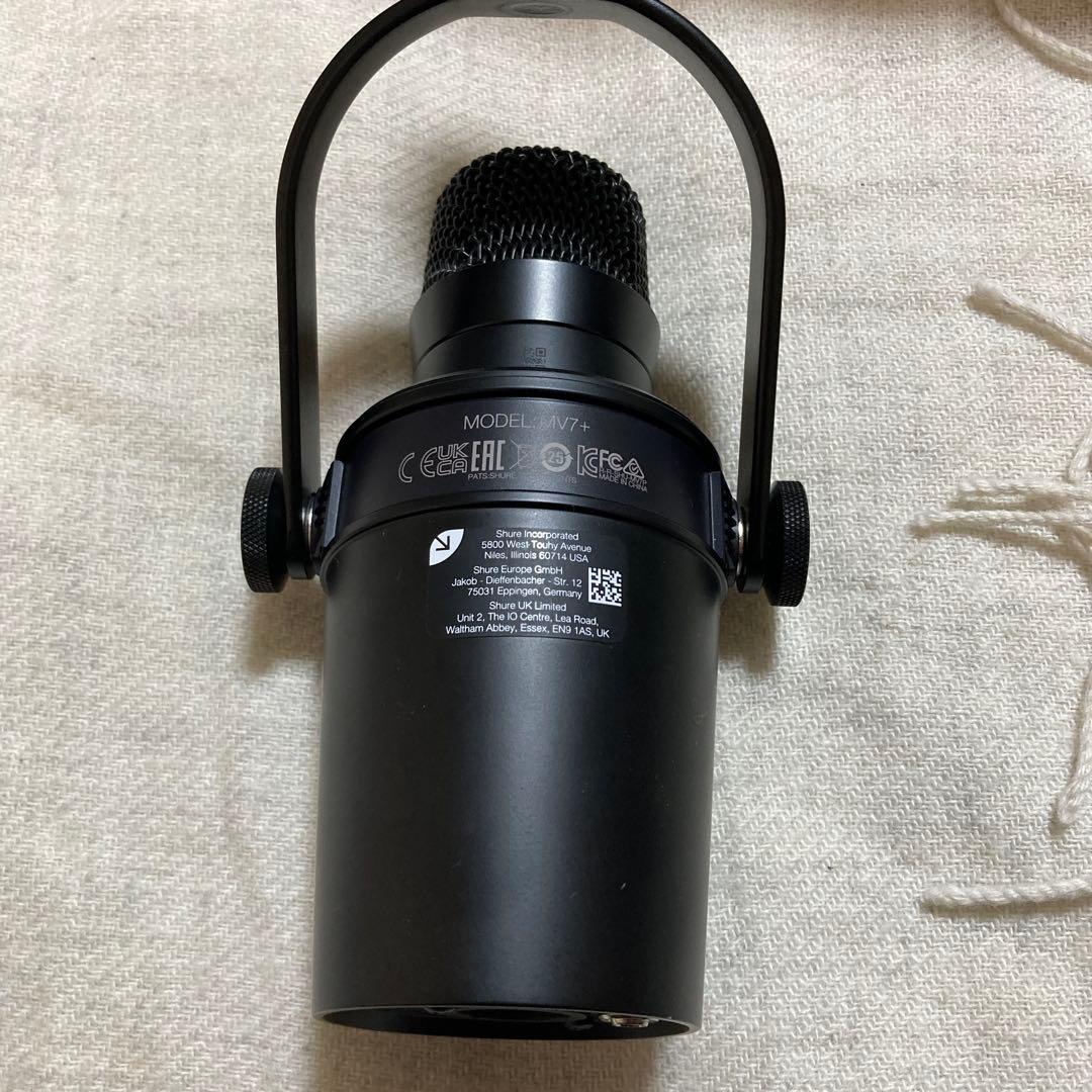 配信機器・PA機器・レコーディング機器 SHURE MV7+ PODCAST MICROPHONE