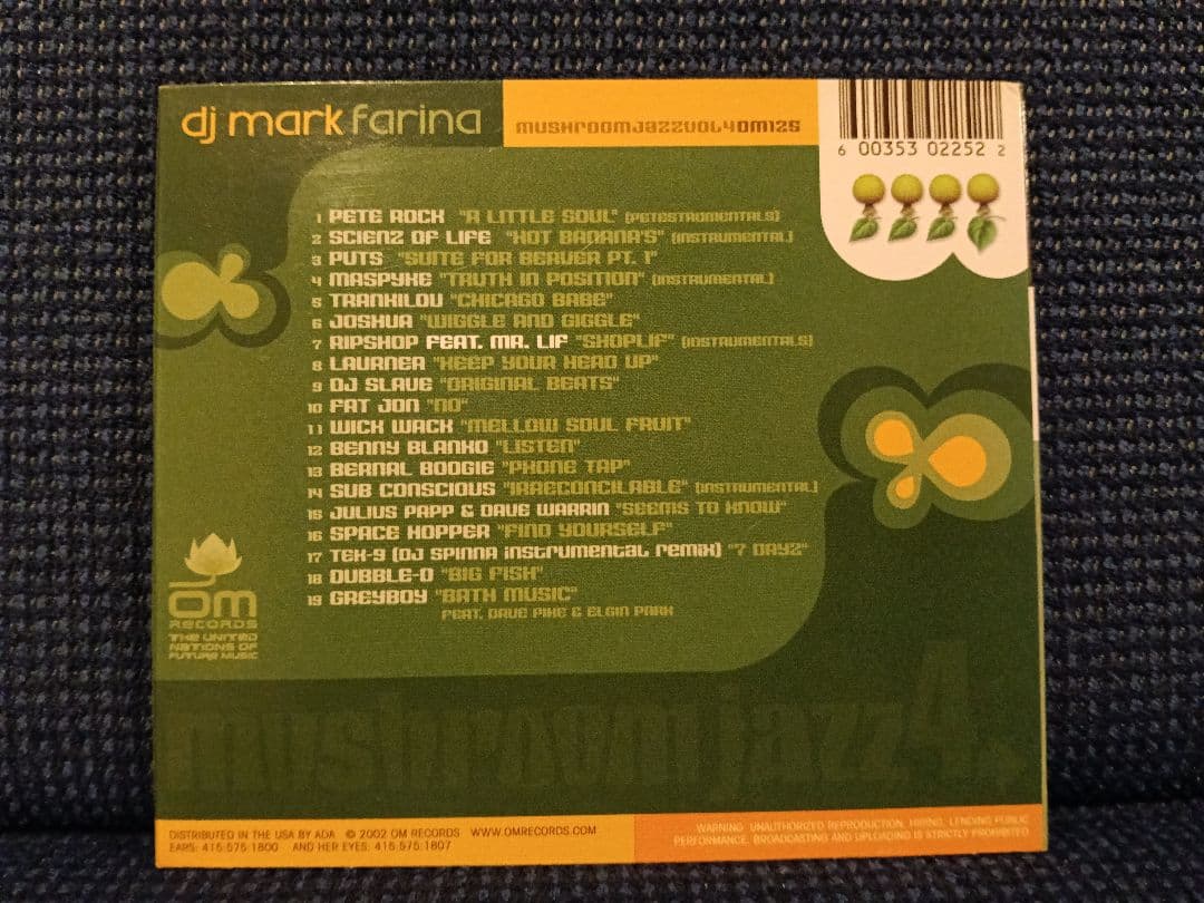 DJ Mark Farina Mushroom Jazz 1-5セット