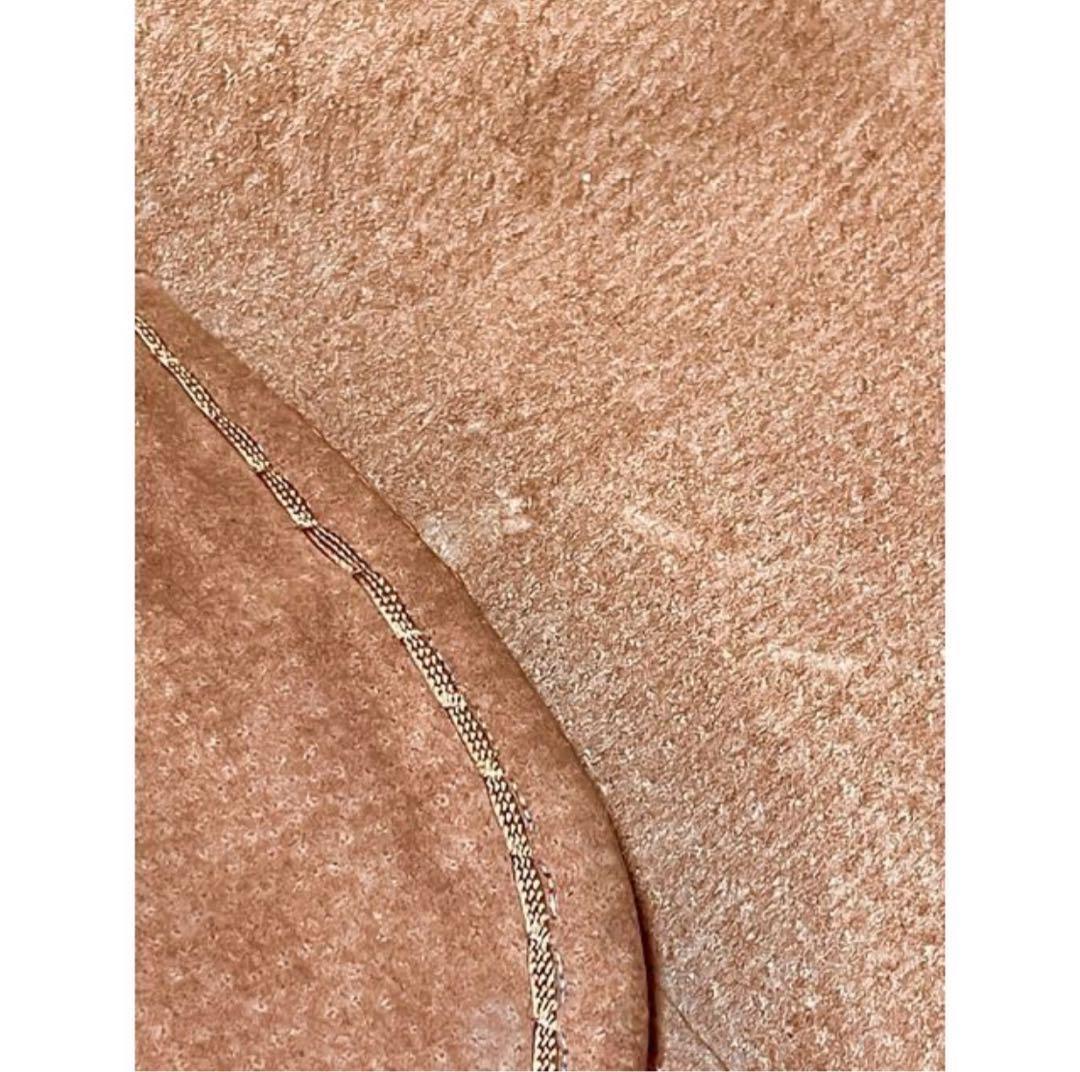 vintageヴィンテージコートファースエードビッグカラーレトロUSA海外古着