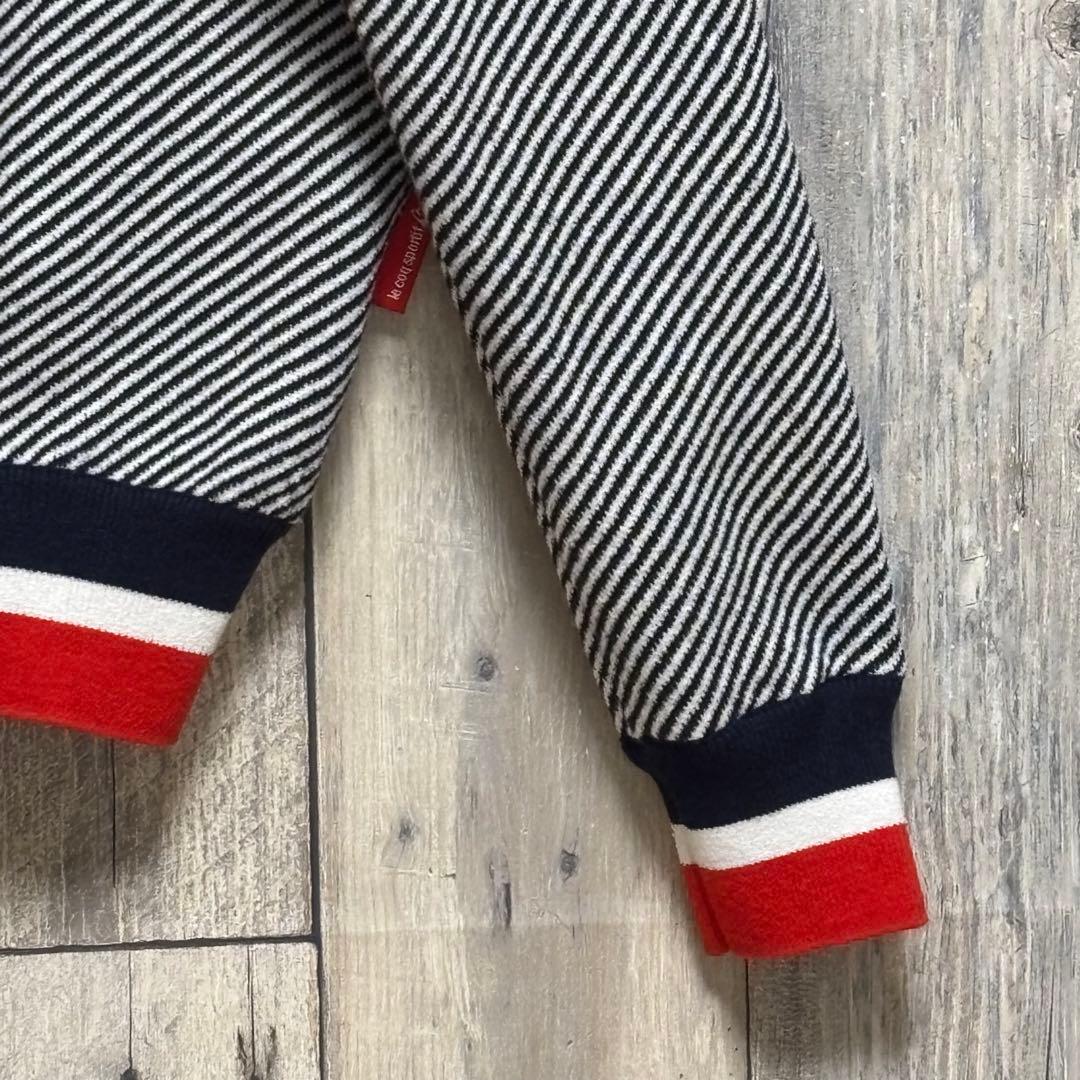 ルコックスポルティフlGOLF ジャケット　ニット　ジップアップ　ストライプ