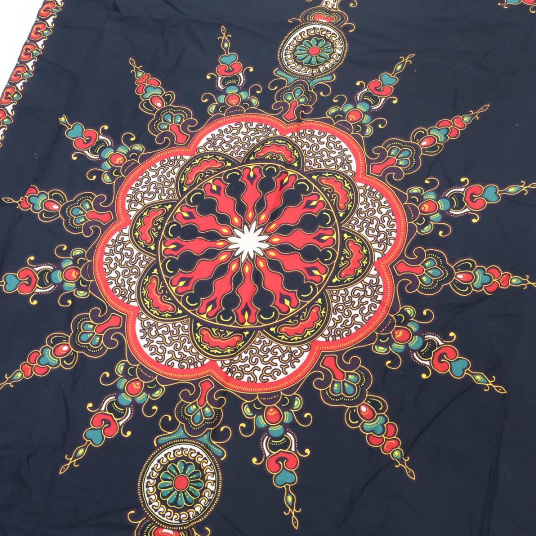 【ベリーダンス用衣装】ブラック ガラベーヤ ワンピースドレス 黒 赤 柄 華やか