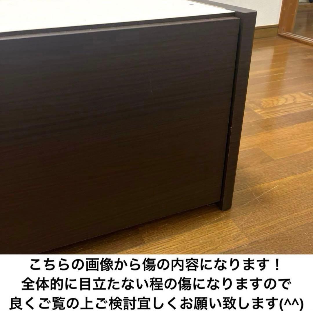 ニトリ大容量収納付きダブルサイズベッドフレーム✨絶版モデルのダークブラウン