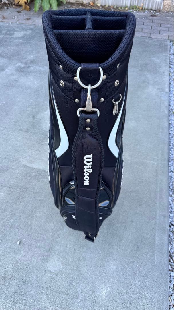 Wilson ゴルフ キャディバッグ 黒/白