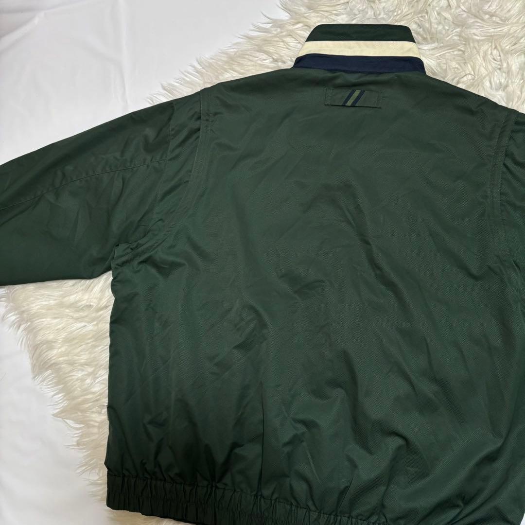 Lakelandウィンドブレーカー袖着脱2WAYベスト対応LL緑ゴルフアウトドア