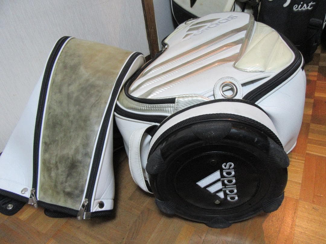 ★☆★アディダス★adidas★3点式★キャディ-バック★白★☆★
