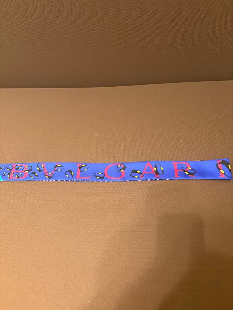■美品■ BVLGARI ブルガリ リボンスカーフ ヘアバンド スカーフ