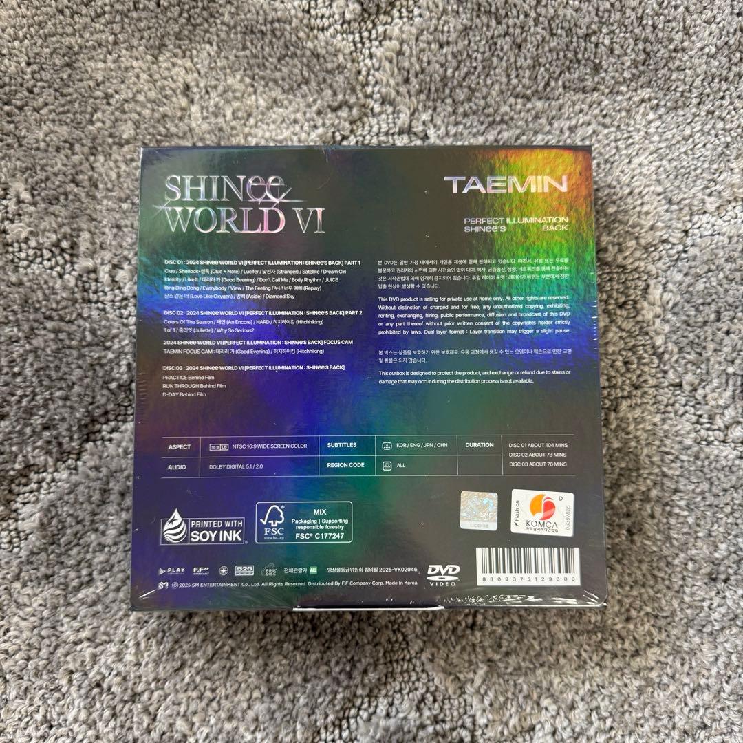 テミン　SHINee WORLD VI DVD TAEMIN smトレカ付