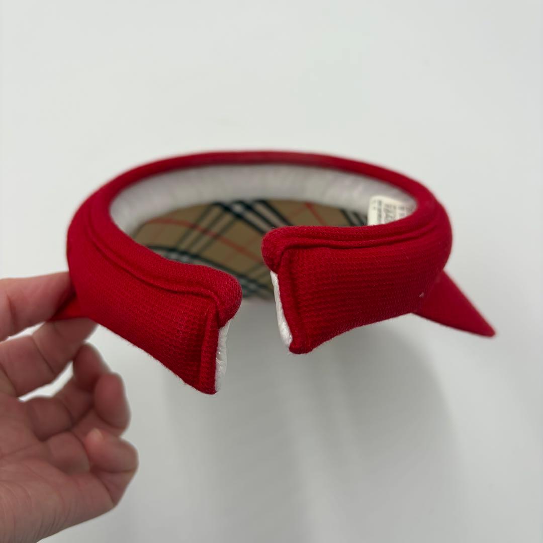 【BURBERRY GOLF】サンバイザー ゴルフウェア 刺繍 三陽商会 希少