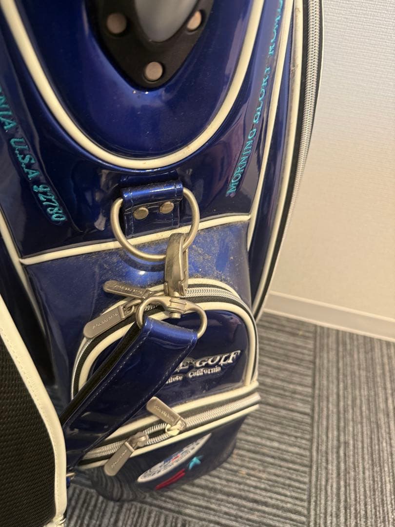 青色 スタンド式ゴルフバッグ