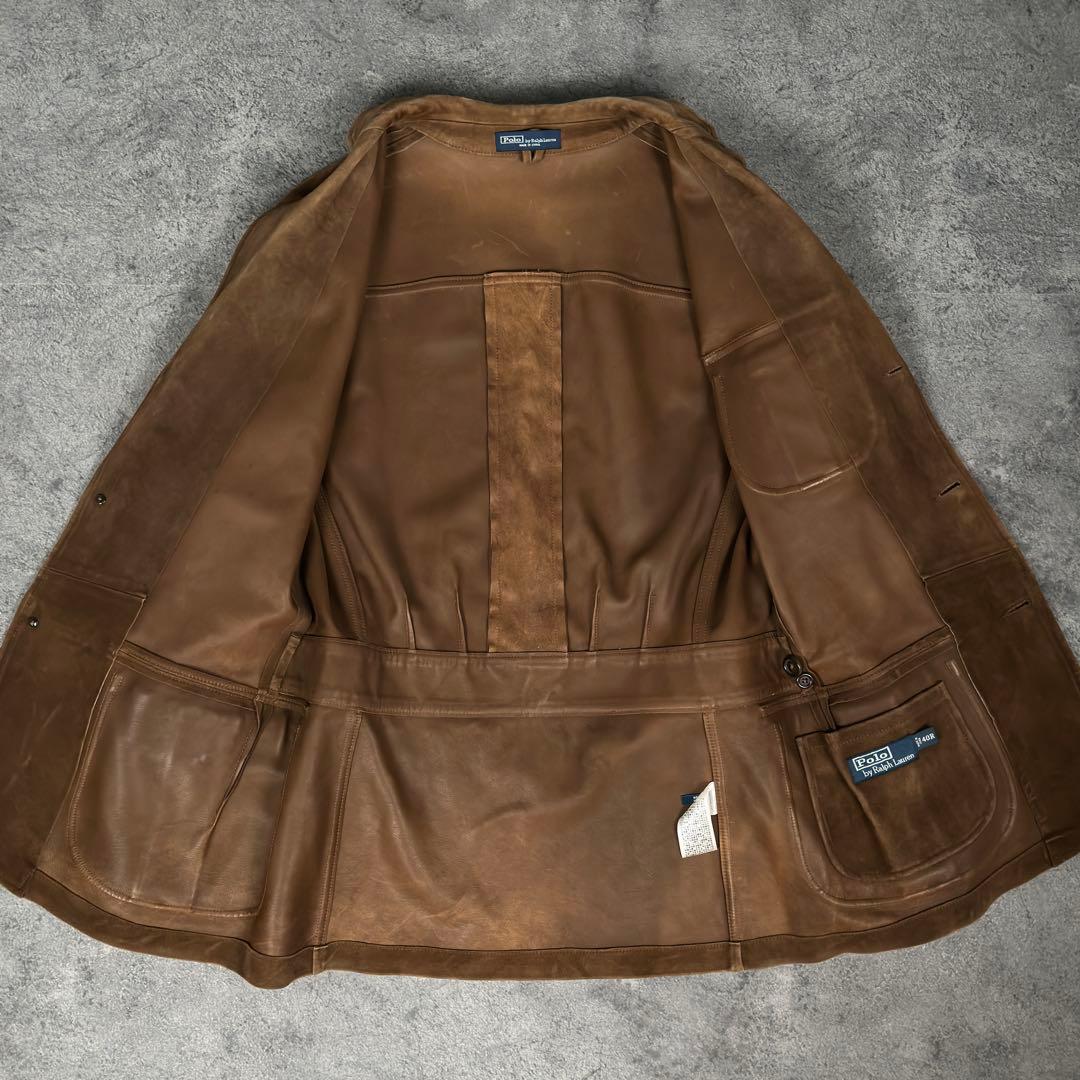 Polo Ralph Lauren スエード レザー テーラード ジャケット