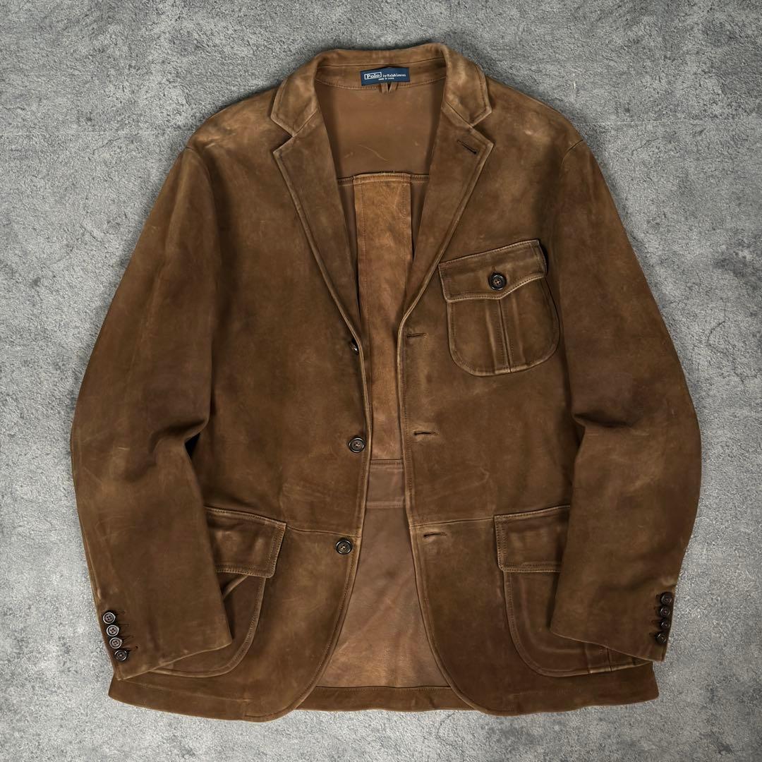 Polo Ralph Lauren スエード レザー テーラード ジャケット