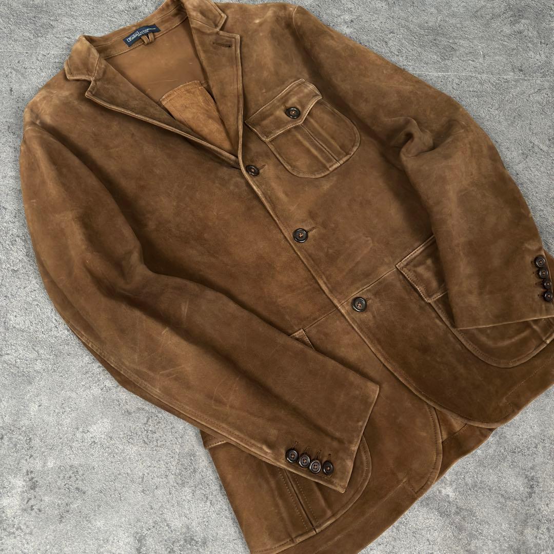 Polo Ralph Lauren スエード レザー テーラード ジャケット