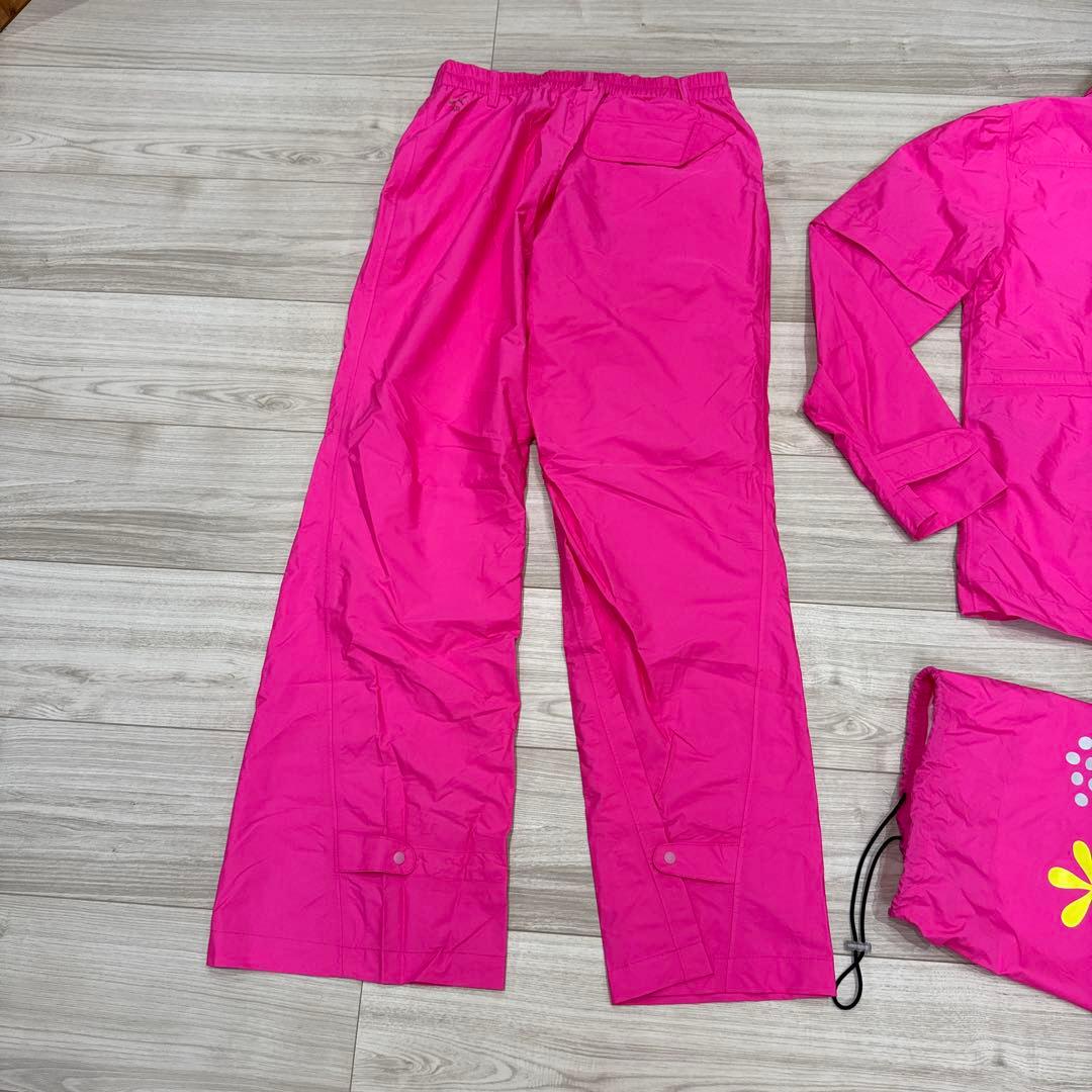 PUMA ゴルフ　レディース レインウェア Mサイズ ピンク 花柄