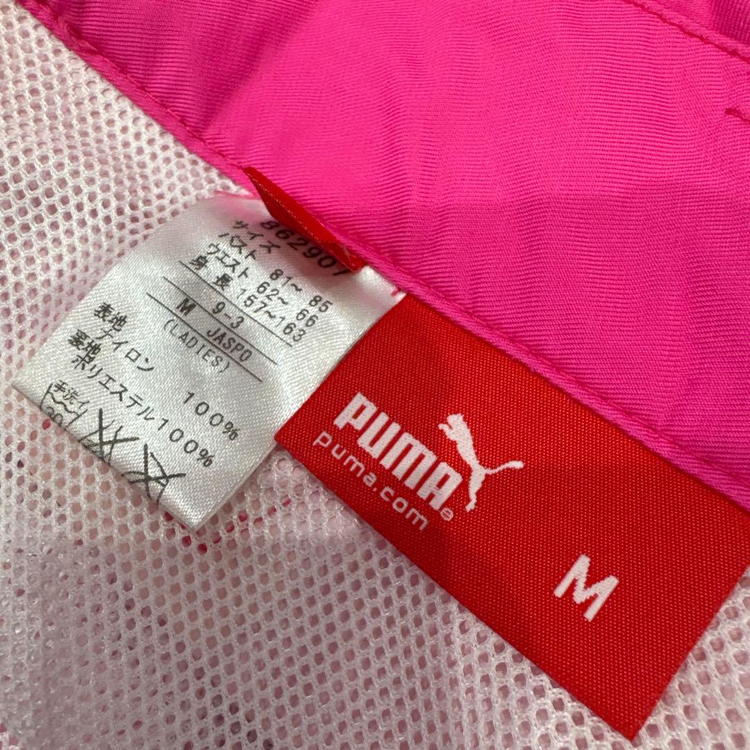 PUMA ゴルフ　レディース レインウェア Mサイズ ピンク 花柄