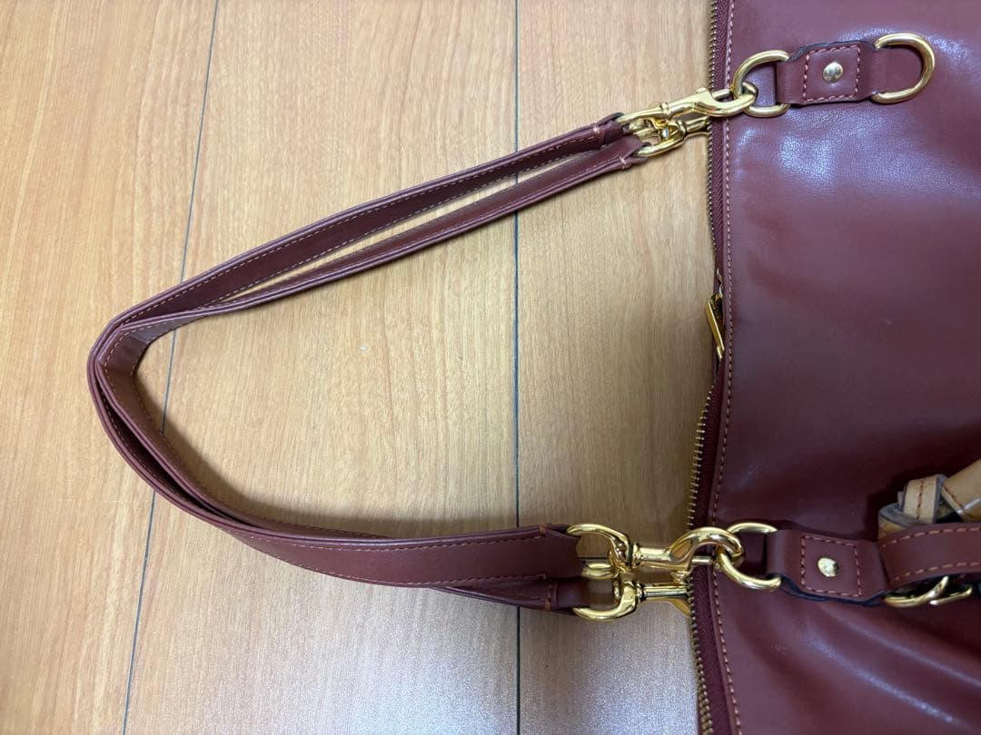 Chloé ブラウン トートバッグ タッセル付き