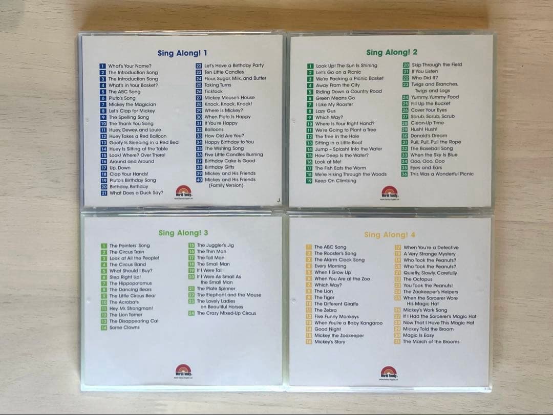 最新版　dwe ディズニー英語システム　CD シングアロング　プレイアロング