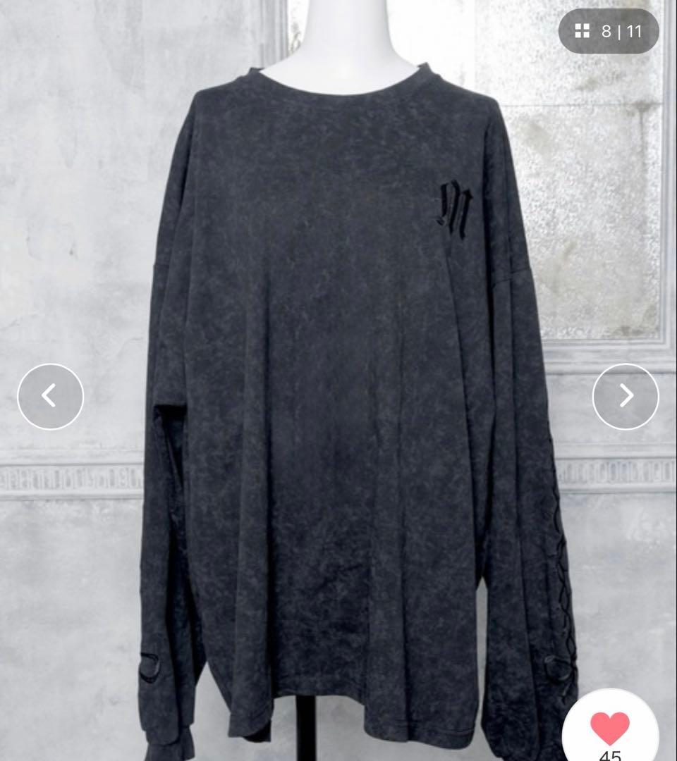 mine by LAFARY 刺繍ロングTシャツ