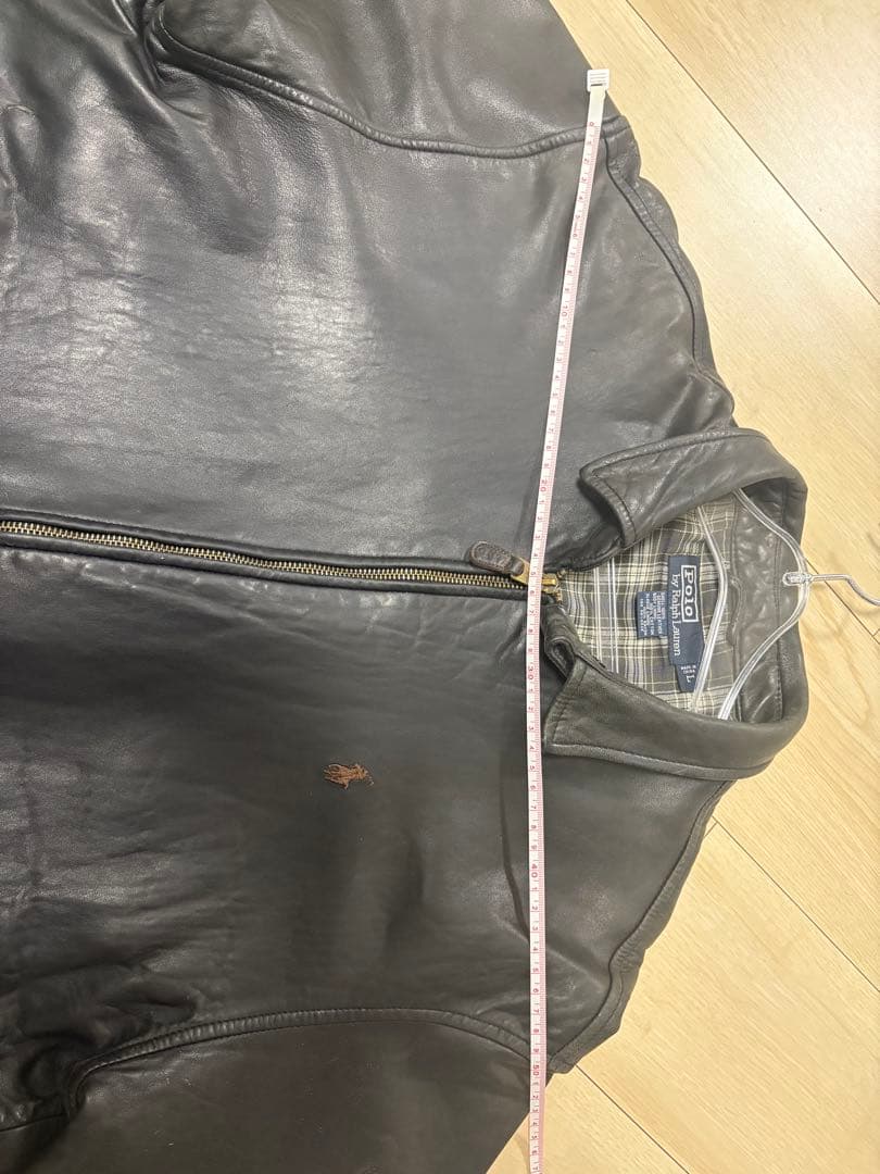 と*人様 90s Polo By Ralph Lauren レザー　スイングトッ