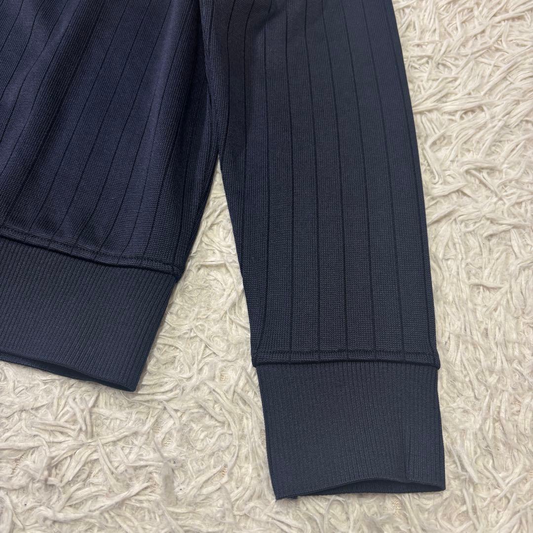 ◎極美品 FOOTJOY ゴルフ ニット ジップアップ レザー使い ロゴ刺繍L