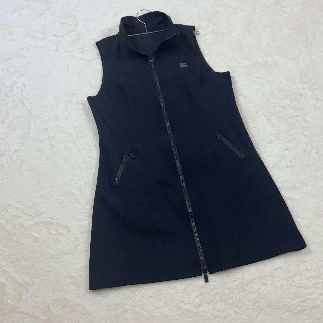 バーバリーゴルフ ジップワンピース 黒 M サイズ2