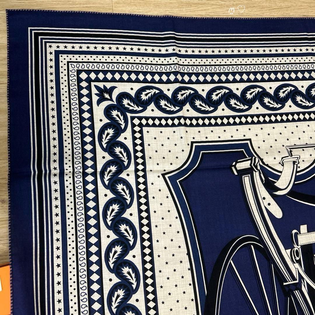 HERMES　エルメス　カレ140　ジェアン　四輪馬車の車輪バンダナ　カシシル