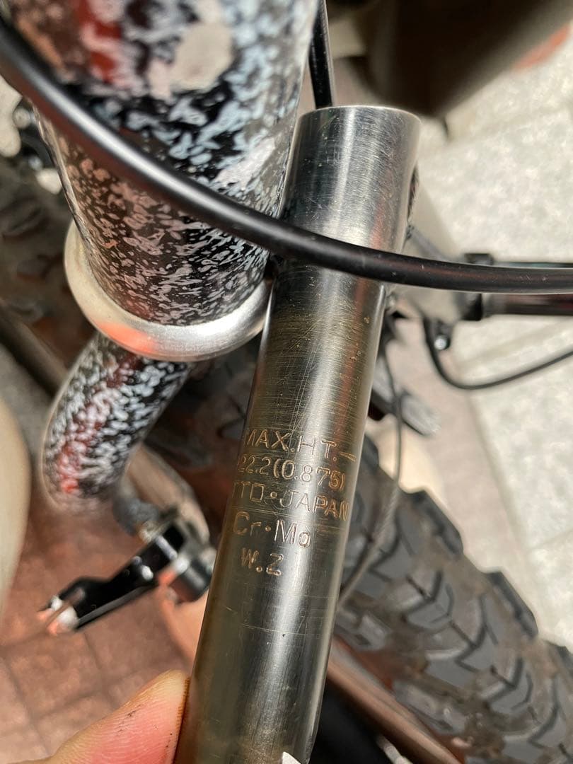 80s 90s old nitto クロモリ スレッド ステム raw カラー