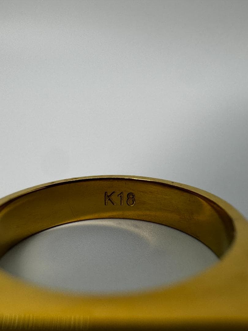 K18シンプルリング3.35g 11号