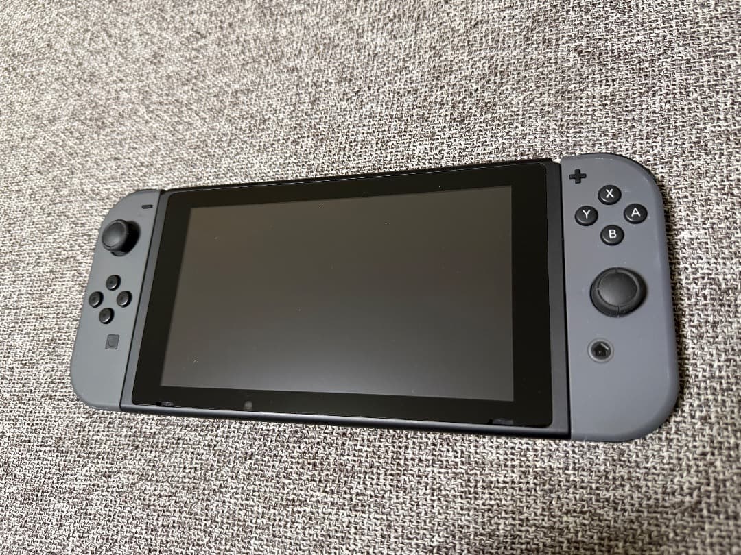 画面傷なしNintendo Switch 本体 グレー バッテリー強化版 完備品