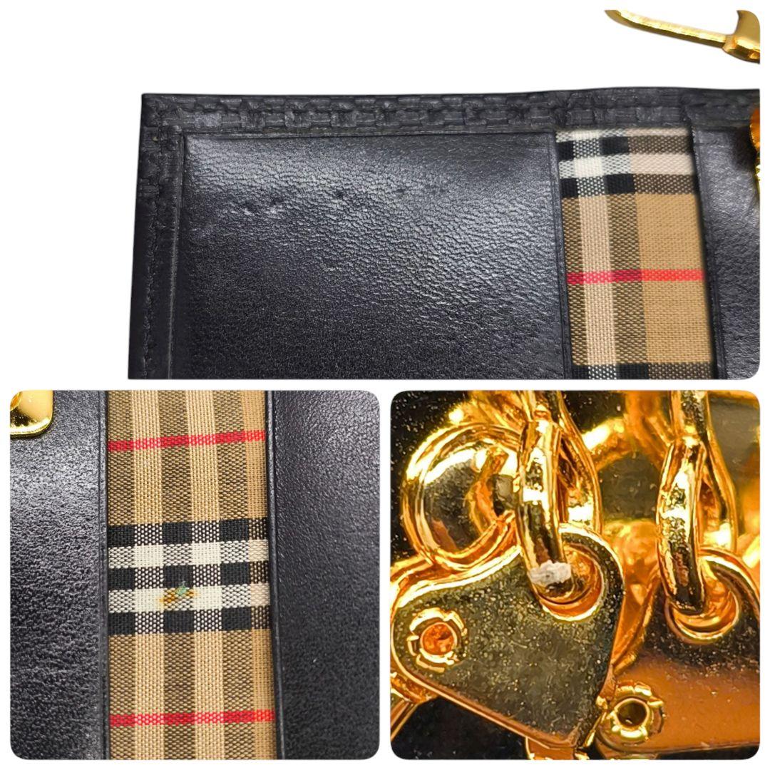 未使用級　BURBERRY　バーバリー　キーケース　4連　ノバチェック　箱付き