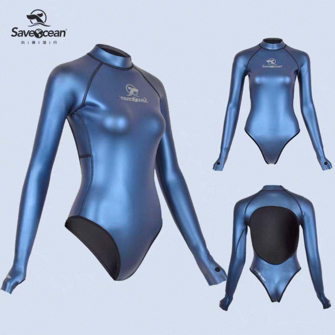 BESTDIVE Save Ocean チタングレー ウェットスーツ　ロンスプ