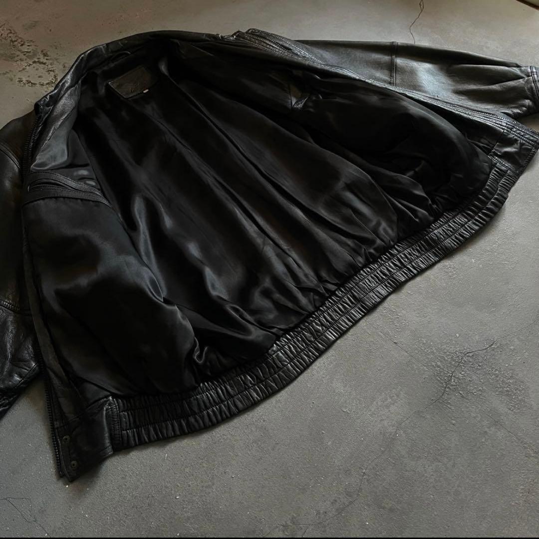 type A-2“classic“XL“本革“黒“bomber jacket