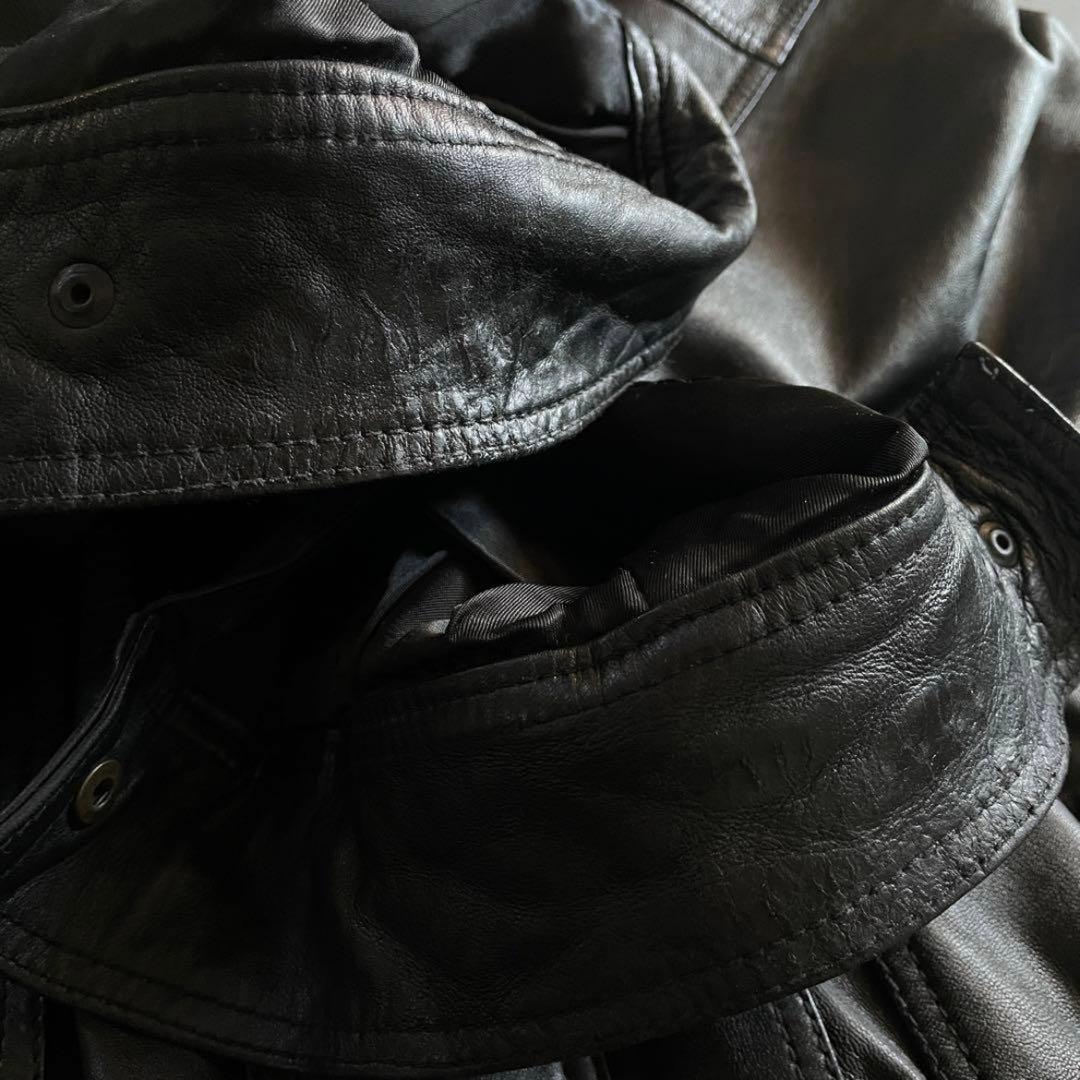 type A-2“classic“XL“本革“黒“bomber jacket