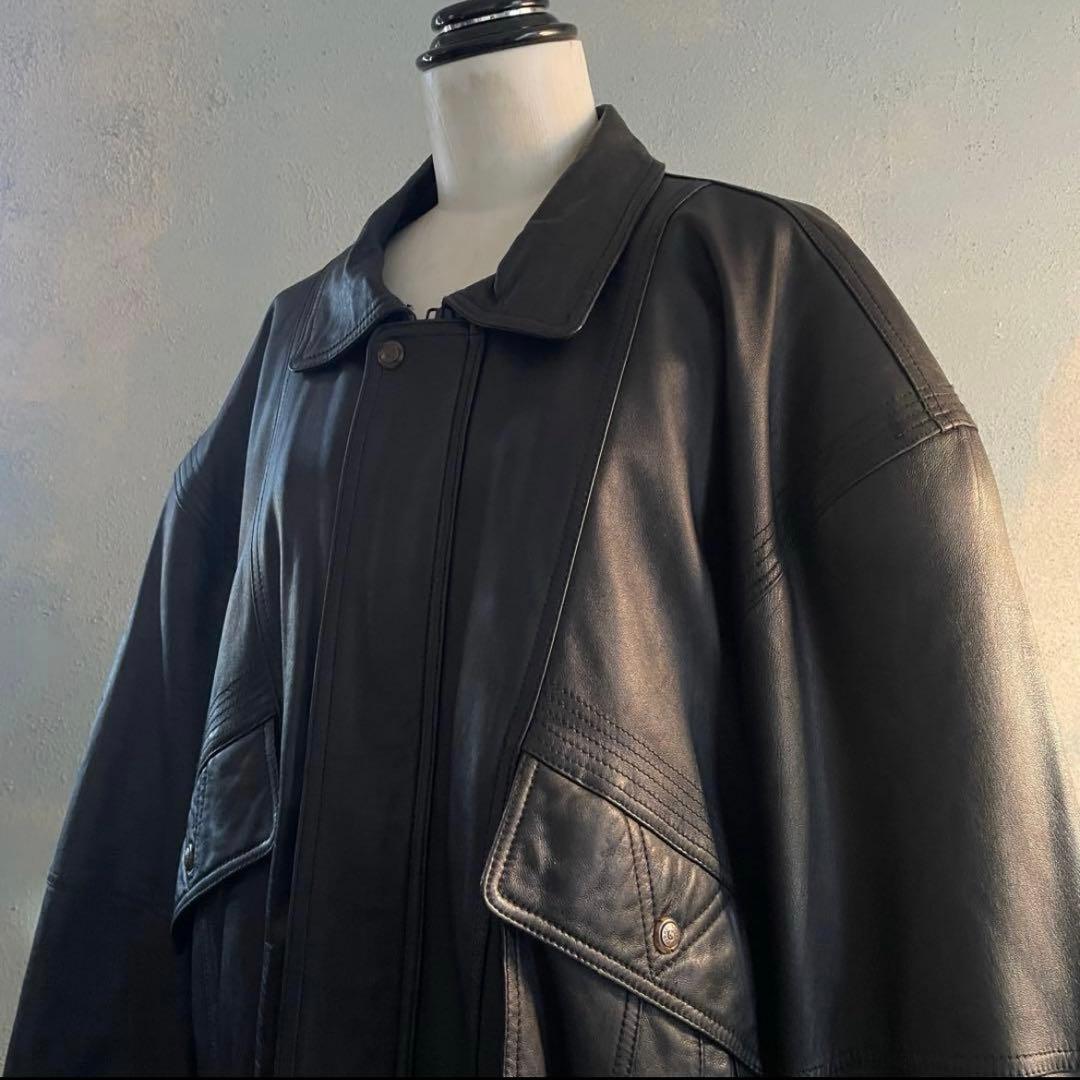 type A-2“classic“XL“本革“黒“bomber jacket