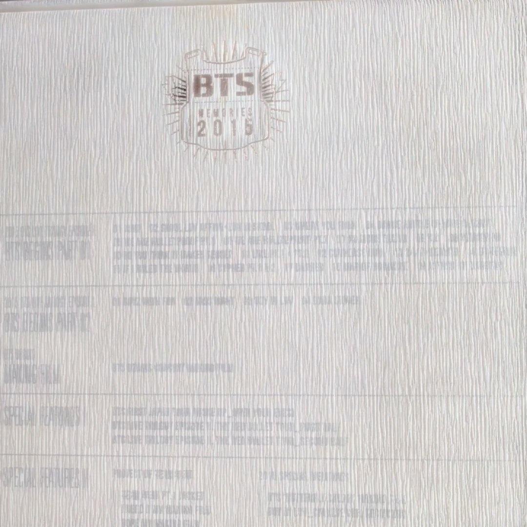 BTS MEMORIES OF 2015 DVD 日本語字幕 磁気カード 正規品