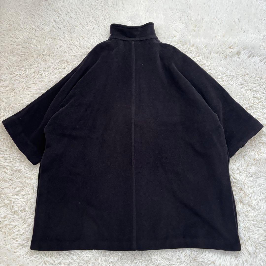 MaxMara マックスマーラ ウール×カシミヤ　ケープ風コート サイズ40 黒